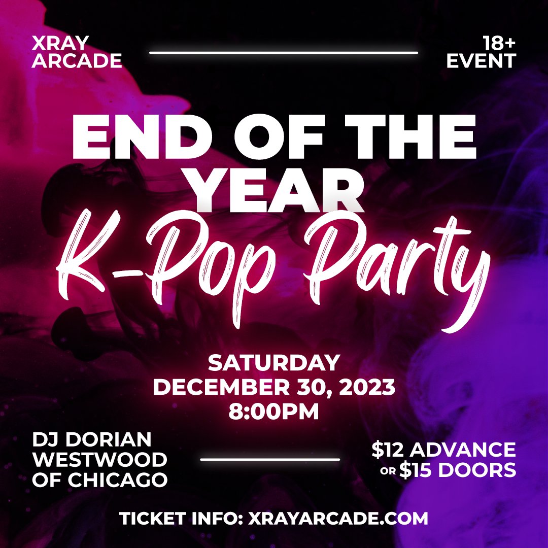 ari__eliza's tweet photo. Milwaukee K-Pop fans!! 🗣

Join us for an End of the Year K-Pop Dance Party hosted by fans, for fans!

Tickets on sale now! Link in bio

📆 Saturday, December 30, 2023 

📍X-RAY ARCADE 
5036 S. Packard Ave, Cudahy, WI

$12 ADVANCE // $15 DOORS https://t.co/92yFDskyzw