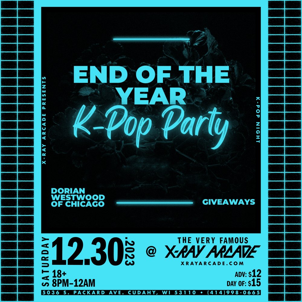 ari__eliza's tweet photo. Milwaukee K-Pop fans!! 🗣

Join us for an End of the Year K-Pop Dance Party hosted by fans, for fans!

Tickets on sale now! Link in bio

📆 Saturday, December 30, 2023 

📍X-RAY ARCADE 
5036 S. Packard Ave, Cudahy, WI

$12 ADVANCE // $15 DOORS https://t.co/92yFDskyzw