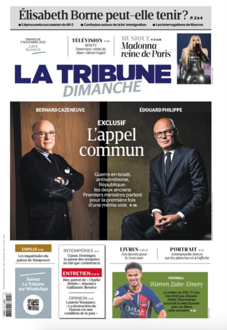 <a href="/LaTribune/">La Tribune</a> Dimanche qui fait du bien! 
De la mesure, une position limpide, la défense de valeurs fondamentales, ce qui dénote des discours et commentaires lus et entendus depuis 1 mois. A lire absolument !
<a href="/EPhilippe_LH/">Edouard Philippe</a> <a href="/BCazeneuve/">Bernard Cazeneuve</a> 
<a href="/HorizonsLeParti/">Horizons</a> <a href="/HorizonsCham/">Horizons - Vallée de Chamonix Mont-Blanc</a> 
<a href="/Horizons_AURA/">Horizons | Auvergne-Rhône-Alpes</a>