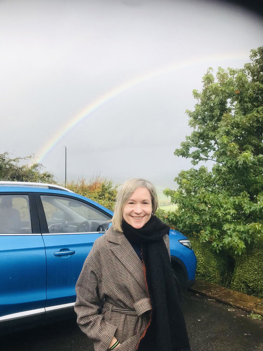 emmaflint18's tweet photo. Autumn scenes in Leeds North West. Enjoyed the rainbow 🌈 after very wet doorknock! 

Thank you to all the residents who talked with us about your hopes for a Labour government and what you want from your next MP. https://t.co/cayNmOVN3Z