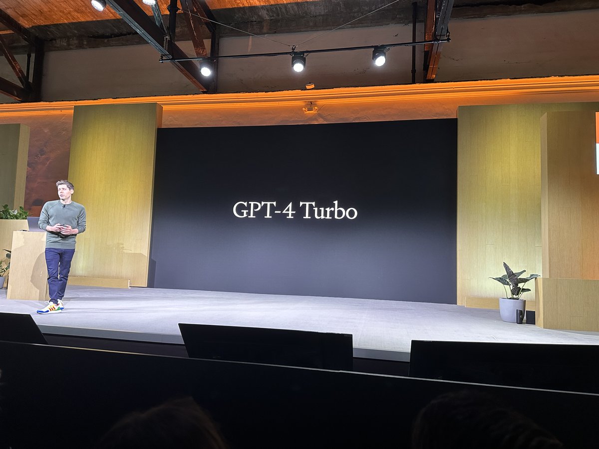🚨 BREAKING: OpenAI just released 128k context GPT-4 Turbo at 1/3rd the price.

This means GPT-4 is cheaper, faster, and can now read a prompt as long as an entire book.

The announcement comes with additional huge news for developers:

- New Assistants API for Code Interpreter