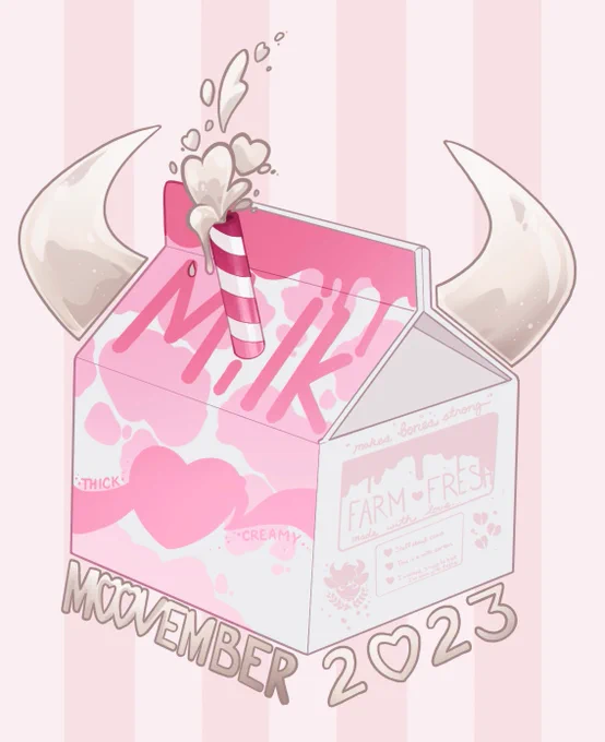  MVEMBER 2023 #Moovember `23 color reveal!"Strawberry Milk" Pastels with White Gold for the 6th year anniversary~ 