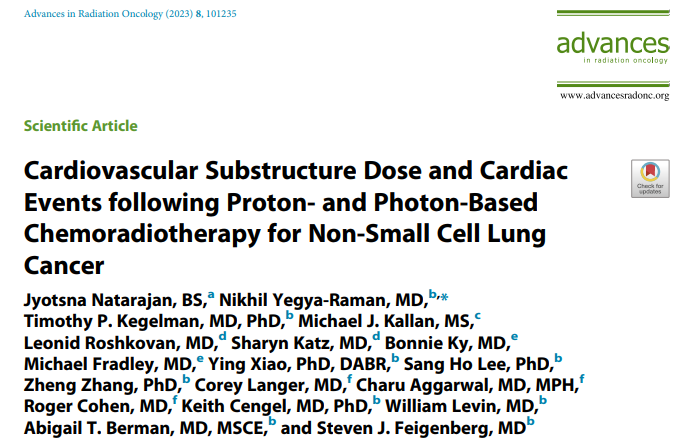DrBonnieKy's tweet image. In honor of #LungCancerAwarenessMonth check out:
tinyurl.com/4v2kv7ed
Published in Advances #radonc @ASTRO_org on the effects of Proton therapy compared with photon therapy for Non-Small Cell Lung Cancer by @PennMedicine @PennThalheimer #PennRadOnc @DrexelMedicine faculty.