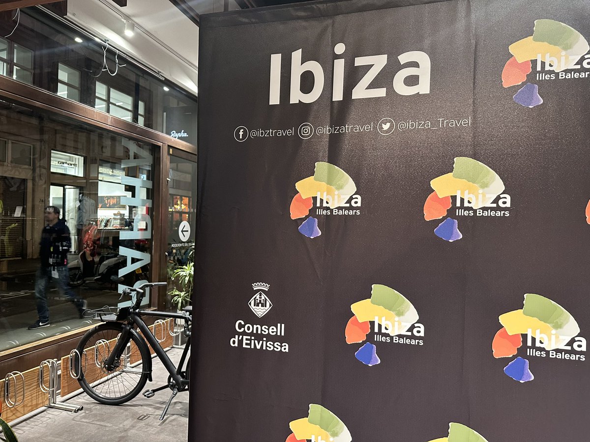 danielmcgibbs's tweet photo. Ready to kick off our event to promote @Ibiza_Travel as the sporting destination of 2024. We are at @rapha near Piccadilly Circus talking about the island and 9 major events coming up next year #ActiveIbiza #RaphaLondon #activeholidays #sports #cycling #thriatlon https://t.co/w4atbTfrve