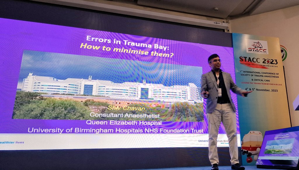 shivchavan's tweet image. Last weekend was well spent as I spread awareness about how to avoid errors in busy trauma centres and immediate management of major burn injury at the international conference on trauma and critical care at the PGIMER Chandigarh, India. Faculty from UHB going globally!
#STACC