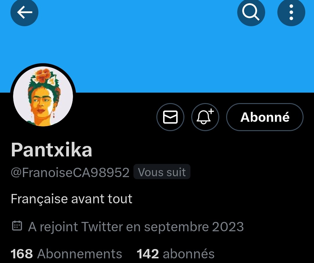 INFO🚨Mes amis abonnés😉Ainsi que l'équipe #JambonBeurre 🇨🇵
Notre amie  @FranoiseCA98952  👍Aurait besoin d'un petit coup de pouce pour grossir sa TL!Et ainsi lui donner plus de visibilité!Merci de vous abonner à elle🙏!Merci et n'oubliez pas!Tous ensemble nous sommes plus