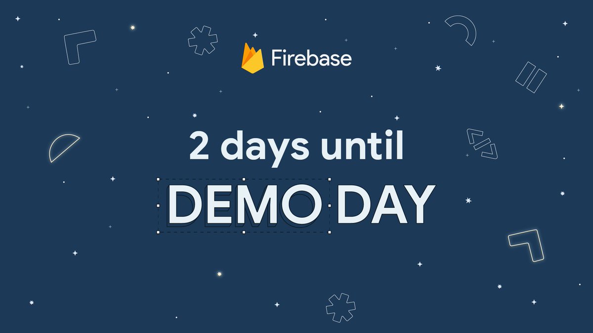 While we can't share the details just yet, here's a few things we'll be discussing on #FirebaseDemoDay:
💙 Firebase Flutter SDK
🔮 PaLM API
🚀 Project IDX

Check out the new demos in two days! → goo.gle/3FDwnPv