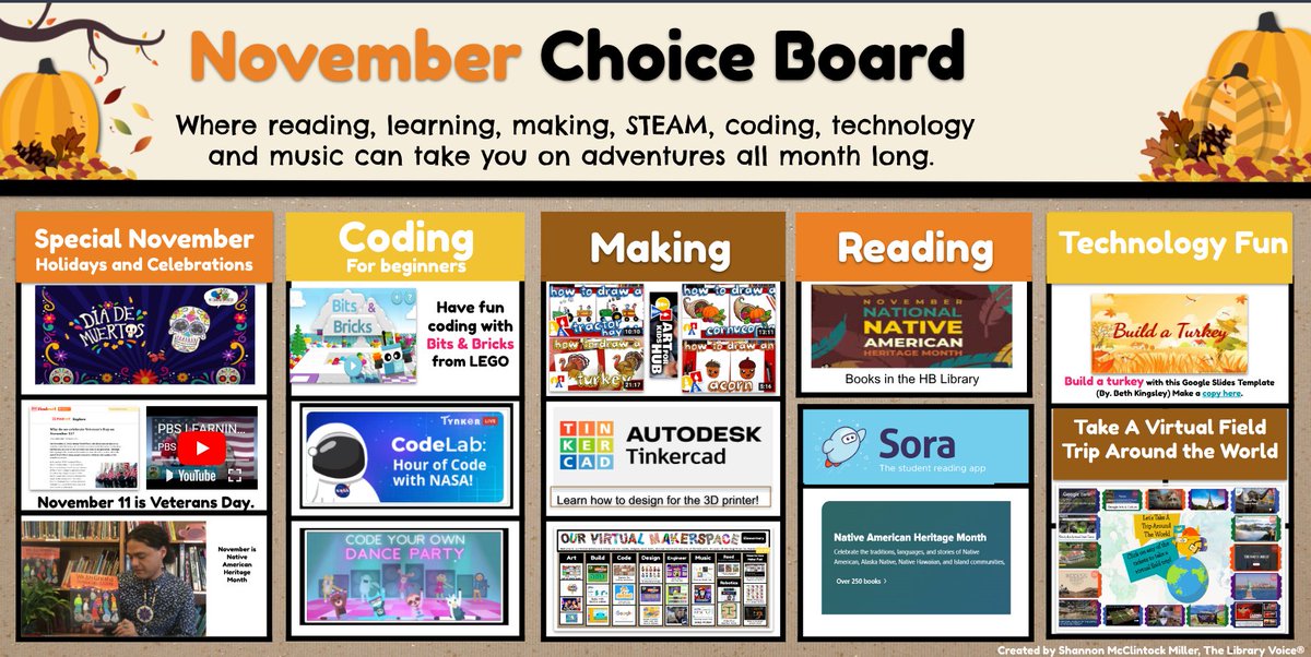 Check out some library fun for November!
docs.google.com/presentation/d…