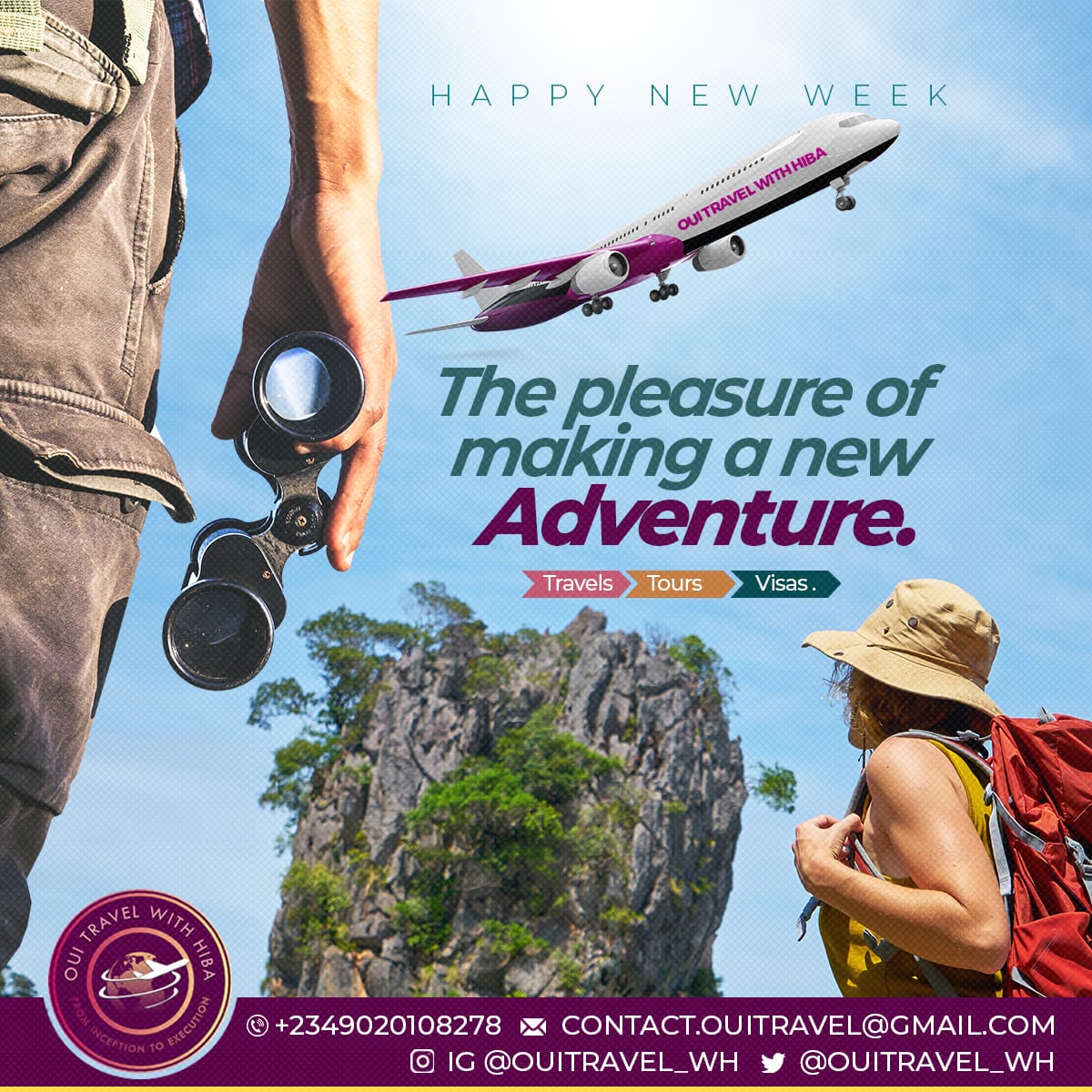 OUITRAVEL_WH's tweet photo. Life is too short to stay in one place, not exploring the world, new possibilities, new risks, new adventures and work experiences that begins with a flight!✈️🌍 https://t.co/7IxaWPSLzm