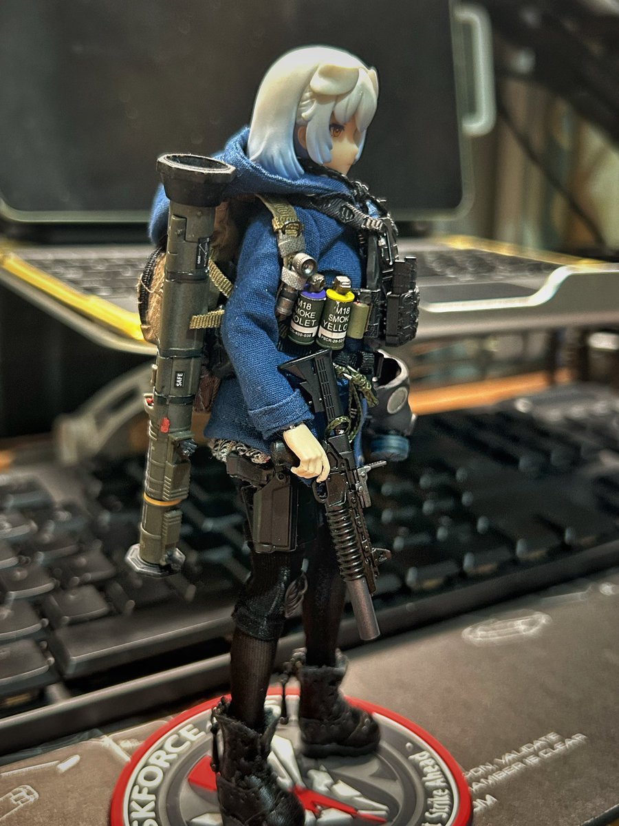 Finally, getting closer of what Im trying to build. Maybe next year can get her some gear like tactical helmet with nvg as well🤔