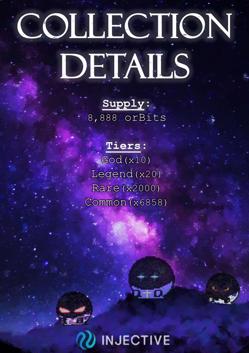 AIWhisper_'s tweet image. 📢📢🔥

Daha önce WL dağıttığımiz bit-list freemint koleksiyonu #orBits  yarın 7 Kasım'da @Dagora_INJ nft pazarında basılacak.

Cüzdan gönderimi atlas üzerinden Discord bağlantısı ile yapılacak.

Uygun cüzdanlar:

🦊 Metamask
 @coin98_wallet
@ninjiwallet

Keplr cuzdan yerine bu