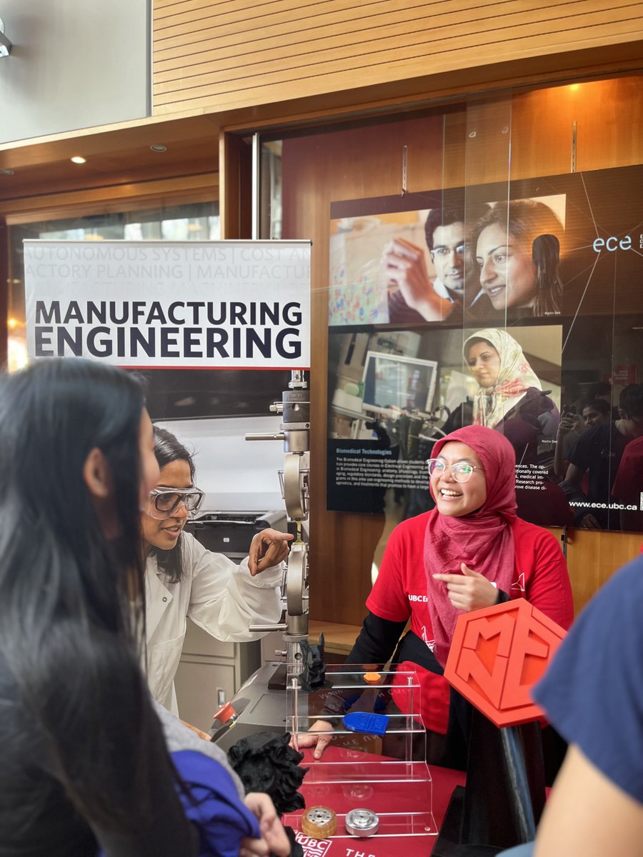 manu_ubc's tweet image. Open house day ‘23🏭✨

Thank you to everyone who joined us today!! It was a delight seeing all of you and discussing the exciting world of Manufacturing engineering!!🔩🏎️

#ubcengineering #ubcMANU #studentlife #MANU #manufacturing