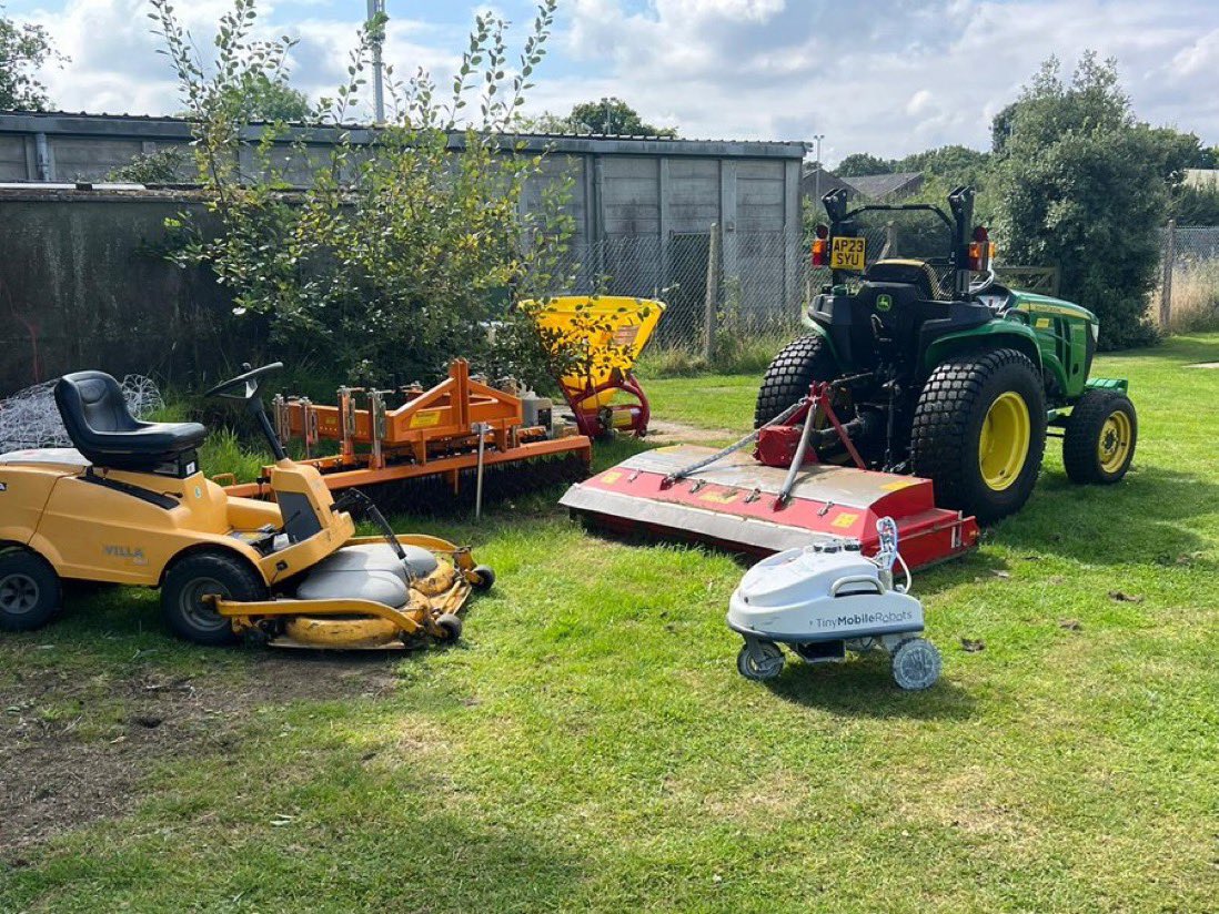 🚨 PLEASE HELP & SHARE🚨 Between Thurs and Sunday night thieves broke into Mulberry Park and stole our John Deere tractor and Quadraplay pitch marking machine. If you are aware of any information relating to this please contact the club or law enforcement immediately.