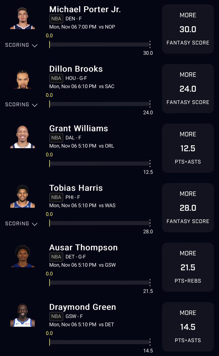 ProPcks's tweet image. 6 man flex 🤝🏾
Fav (Brooks &amp;amp; Green)⭐️⭐️
The fav 2 cashing today guaranteed❗️

Like + follow🤝🏾🤝🏾
#PrizePicks | #PrizePicksNFL | #GamblingX | #NFL      #PropBets | #NFLTwitter      | #PlayerProps | #DFS