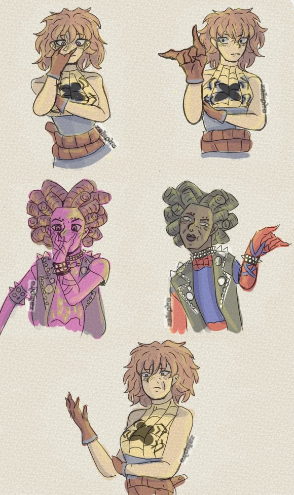 Zampho_'s tweet photo. #oc #spidersona #HobieBrown #spideroc
Dibujo rápido y feo jaja 
Pd: No es ship, solo que mi oc y hobie no se caen muy bien (? https://t.co/XQFcY0CUpW