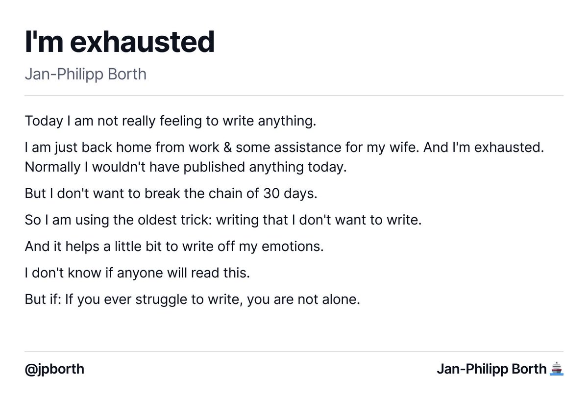 jpborth's tweet photo. Today, I writing was hard https://t.co/EL5rFZ60p2