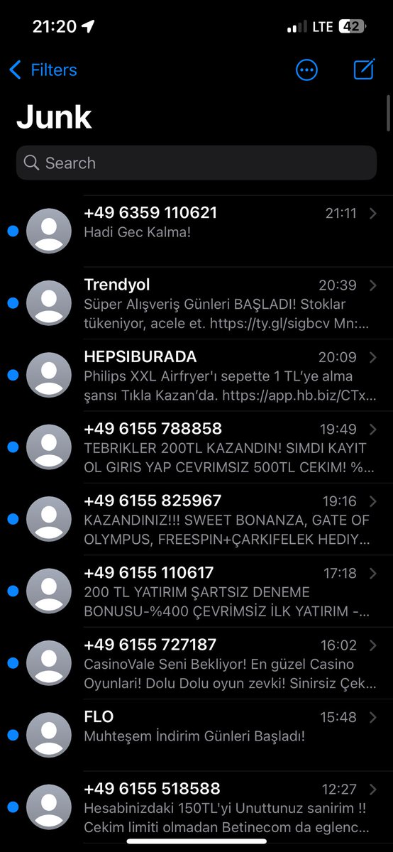 iOS üzerinde kullandığım en iyi uygulama olabilir, teşekkürler.
<a href="/Kerem_Erkan/">Kerem Erkan</a> <a href="/Junkman_app/">Junkman - Akıllı SMS Engelleyici/Smart SMS Blocker</a>