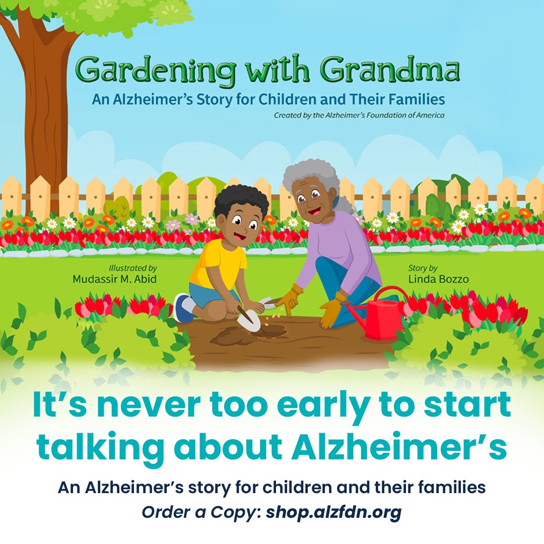 alzfdn's tweet photo. 📚 Introducing Gardening with Grandma. An Alzheimer’s storybook for children to learn more about challenging topics like Alzheimer's and dementia.
🔗 https://t.co/Gky8Sx9yuX
#alzfdn #alzfoundation #dementia https://t.co/kXDtp5gOAM