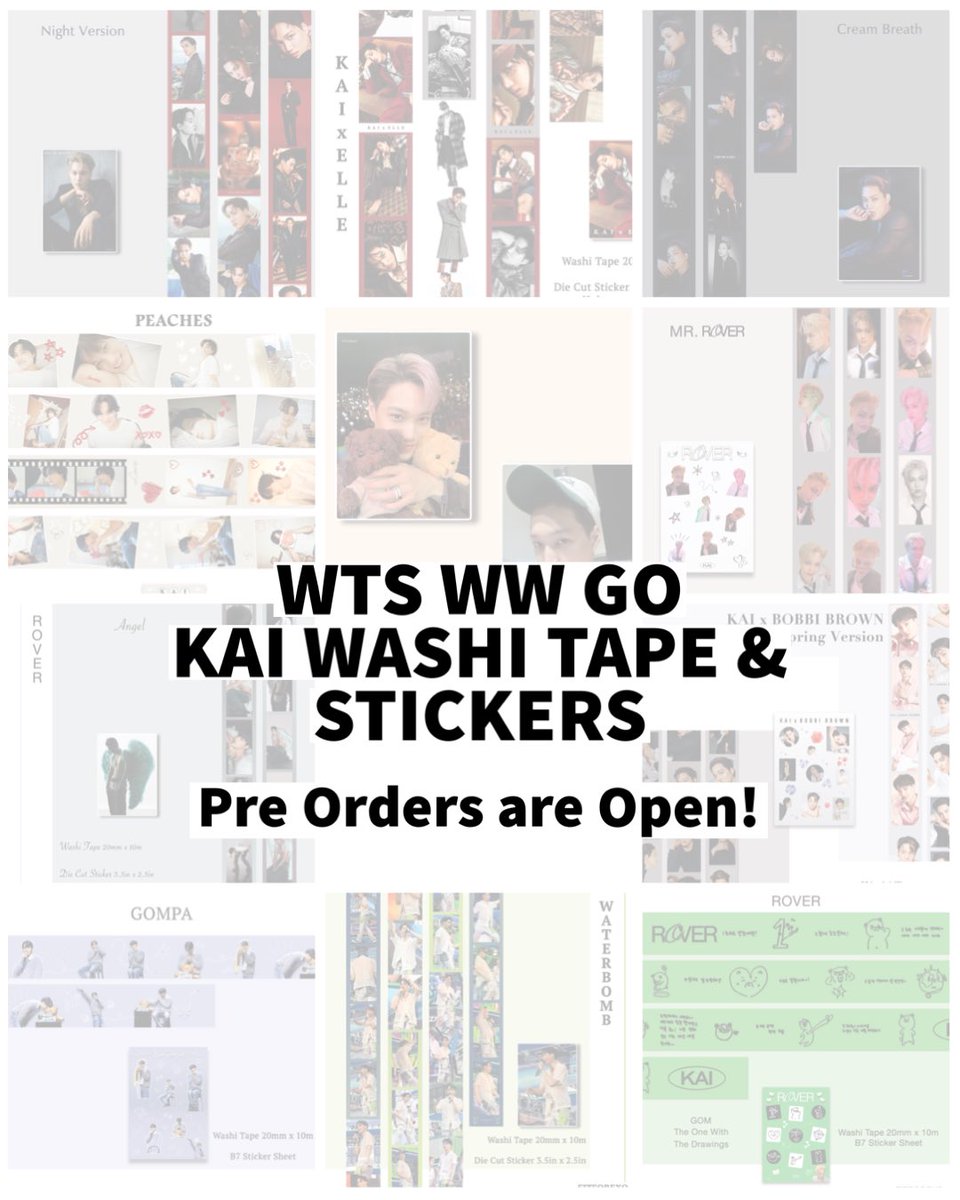 fitforexo's tweet photo. WW GO EXO KAI Washi Tape | Pls RT 🙏🏻
You’re welcome to host a GO if you’re outside the USA. DM to host.
Price: USD / see form
Closes: Nov 14
🔗To order: https://t.co/RmRWbFUjUx
#EXO #KAI #카이 #포카 #종인 #양도 #カイ #トレカ #金钟仁 #小卡 WTS LFB #wtsexo #exosale https://t.co/nIuWH2hSoi