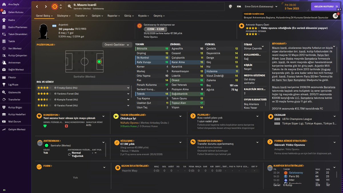 Fmanaliz1's tweet image. Mauro İcardi'nin #FM21 #FM22 #FM23 #FM24 Profilleri.
Sizce en iyi profili hangisi?