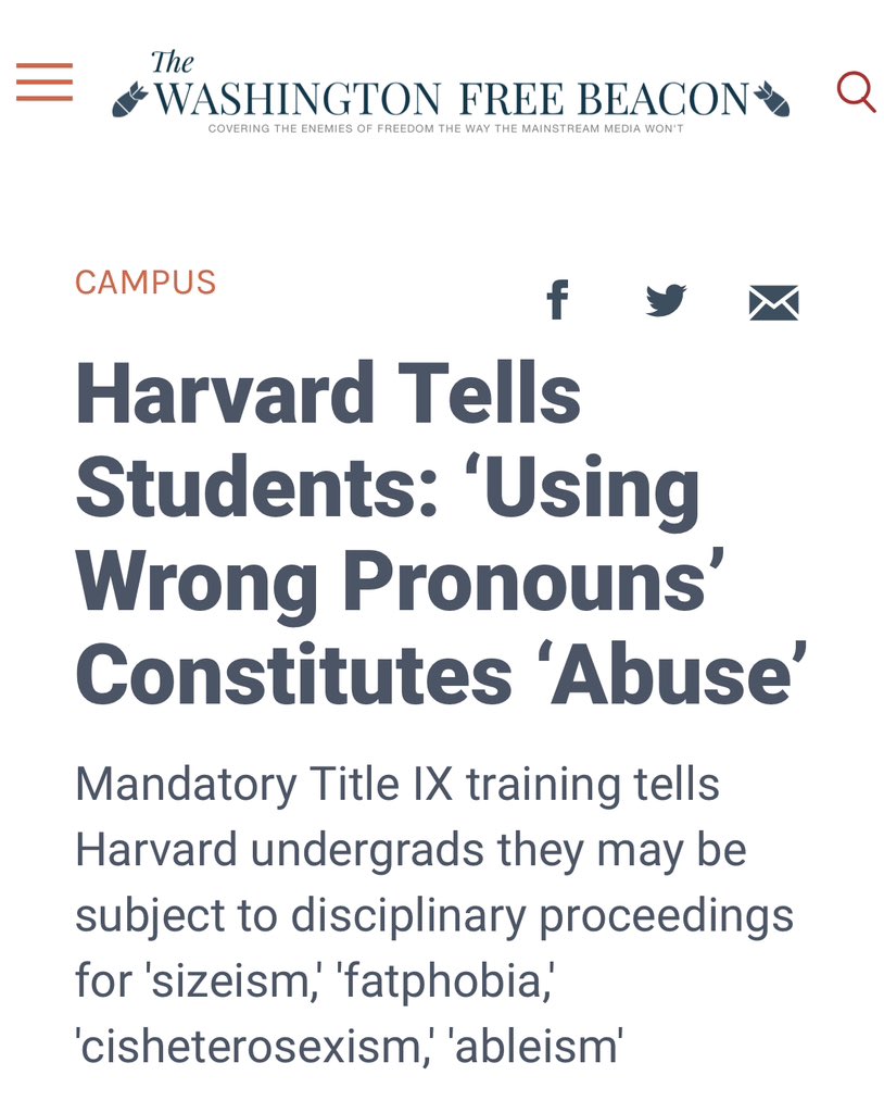 ConsumerPwr's tweet image. Oct 2022 @Harvard tells students using the wrong pronoun, constitutes abuse, and will be punished.

Nov 2023 they are OK with people on campus calling for the genocide of Jews when chanting “from the river to the sea Palestine will be free”! 
#neveragainisnow