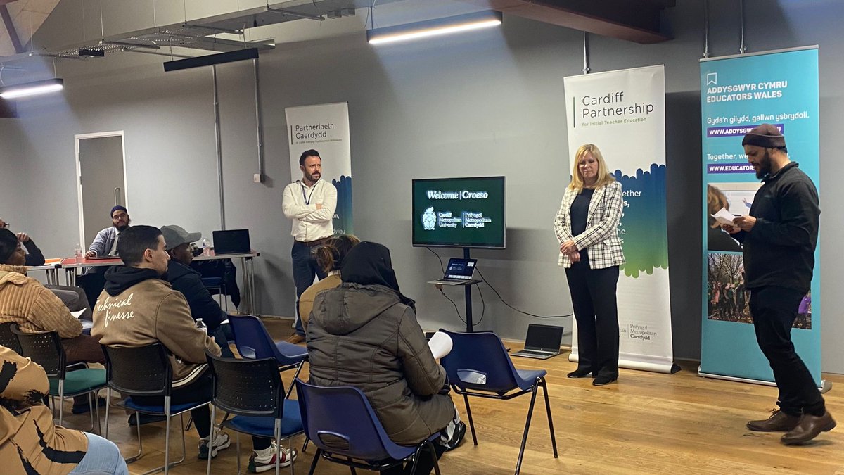 We're here at @grangepavillion for the @CardiffMet open evening for initial teacher education programme for black, Asian and minority ethnic event. @EducatorsWales