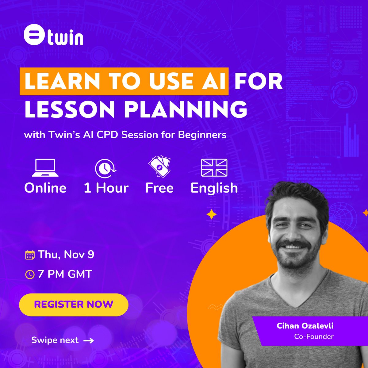 twin_science's tweet photo. Teachers, ready to upgrade your lesson plans with #AI? 🤖

Join us for a game-changing AI #CPD session!

🔗 Register: https://t.co/EP6PCgEwsz

📅 Nov 9 | 🕖 7 PM GMT UK
🎟️ Free | ✅ Get Certified

Don't miss out – elevate your teaching now!

#TeachWithAI #EdTech #TwinScience https://t.co/MS281uEEbP