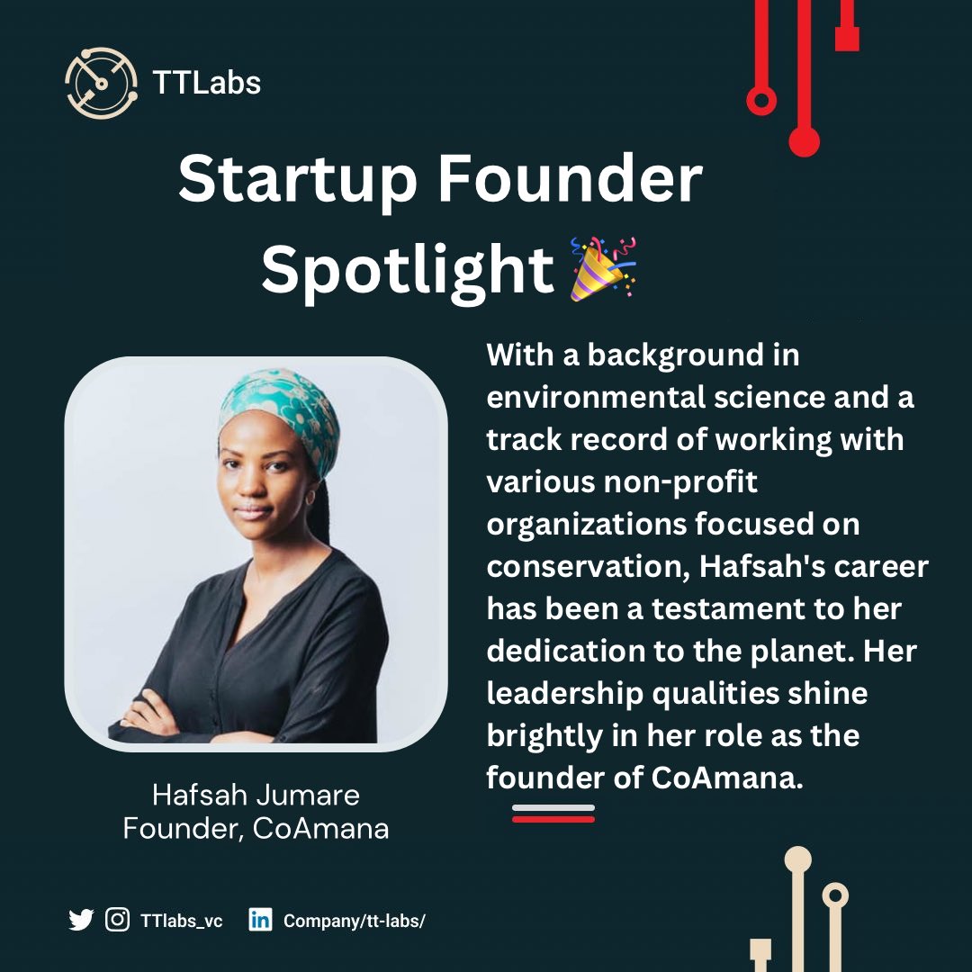 ⭐️ Introducing the brilliant mind behind CoAmana, @hafsah_jumare! 

Hafsah is not just a founder, but a visionary trailblazer. Her journey with CoAmana has been remarkable, and today, we're putting her in the spotlight to celebrate her incredible achievements. 
#FounderSpotlight