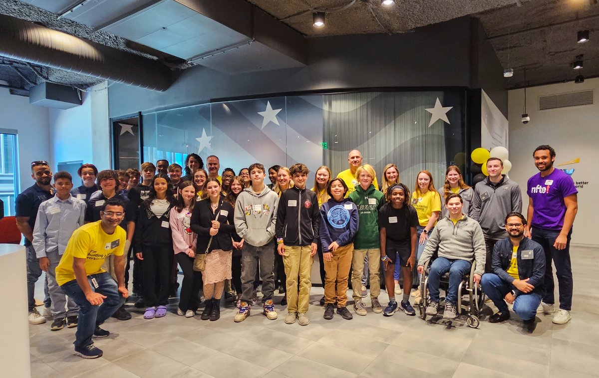 NFTE's tweet photo. Fueling a Future with @EY_US and NFTE! Last Friday, over 200+ EY volunteers from around the world came together as coaches, joining more than 500+ NFTE students during #EYConnectDay.
A big thank you to all the dedicated EY volunteers! https://t.co/hJVr780PsO