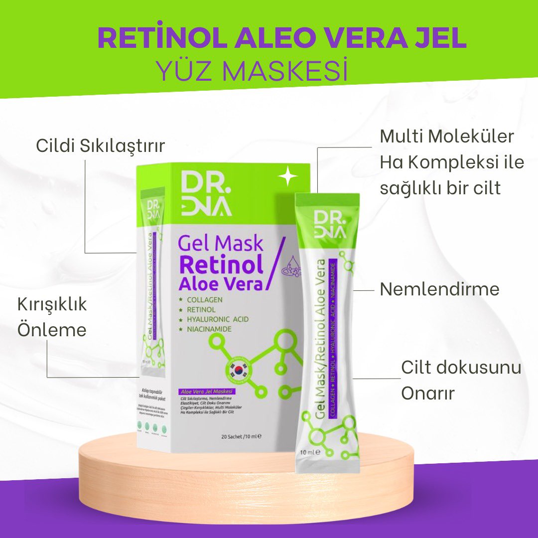 drdna_'s tweet photo. Dr Dna Retinol &amp; Aleo Vera Yüz Maskesi https://t.co/o97GP11DhK