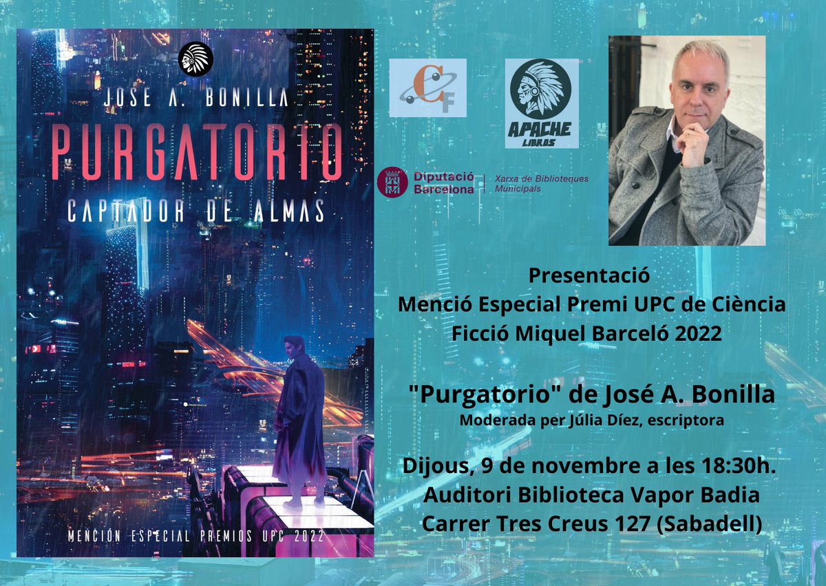 Us esperem!! Una tarda parlant de cyberpunk, neonoir y ciència ficció. 

#cyberpunk #sabadell #neonoir #cienciaficció #sabadellcultura @RadioSabadell @DiariDeSabadell @bibliotequesSBD @SabadellSom @Aj_Sabadell