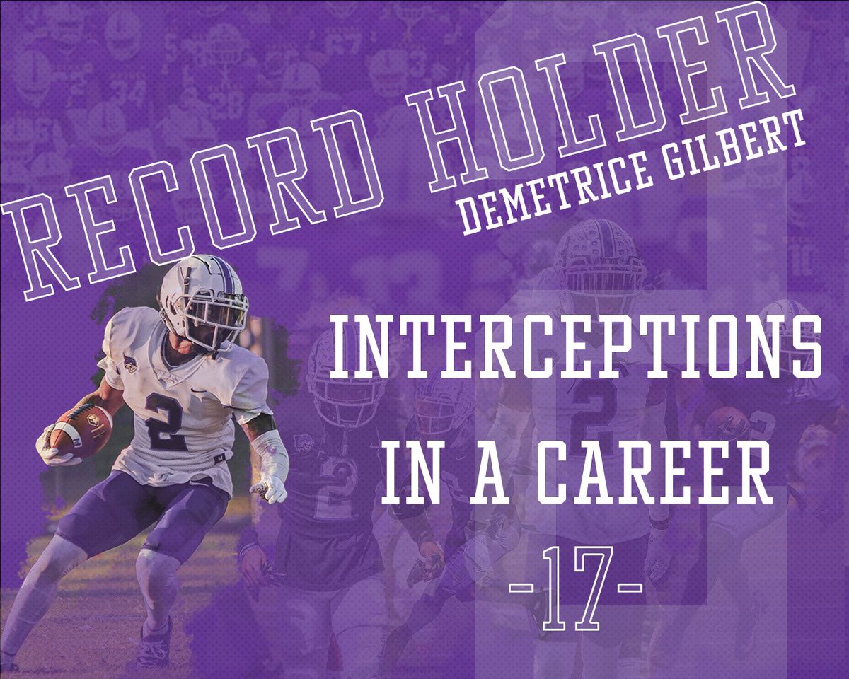 Congratulations to Demetrice Gilbert on setting a new record for career interceptions!