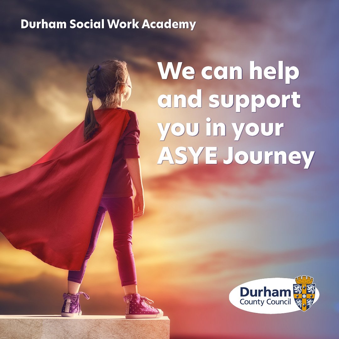 junglejane2016's tweet photo. Calling all final year Social Work Students, come join us here in Durham County Council, we can't wait to hear from you to talk about our ASYE offer. #socialwork #ASYE
#DURHAMCOUNTYCOUNCIL #Academy #traumainformed #signsofsafety #reflectivepractice https://t.co/9txv3KNEhx https://t.co/odES48udLq