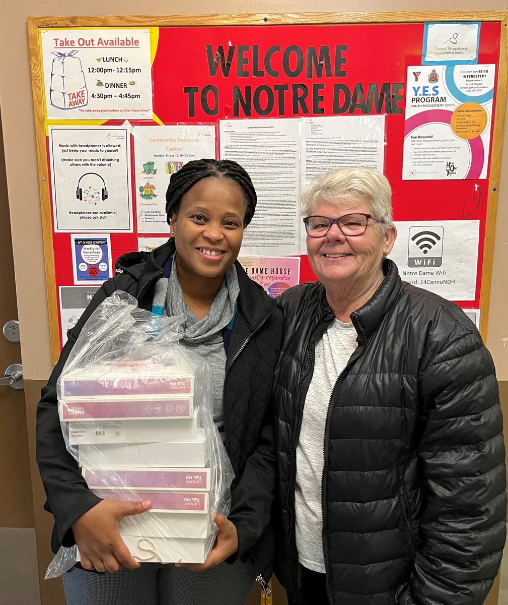 Special thx <a href="/gail_berberick/">Gail Berberick</a> (for delivery) and to  <a href="/KiwanisEast/">Kiwanis Club</a> + <a href="/StaplesCanada/">Staples Canada</a> for this amazing donation!  Thank you for this very generous donation which will help students + youth who access our programs throughout the year.  We are so thankful for your kindness!  Thank you!