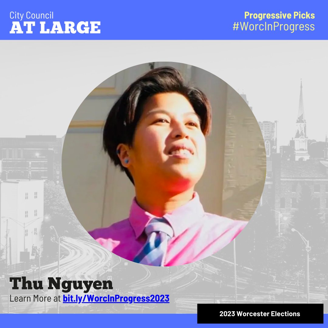 WorcInProgress's tweet photo. 📢 Are you tired of feeling unrepresented in your city? Your vote makes a difference in our community. Re-elect @Vote_Thu!  #ProgressiveVision #VoteLocal https://t.co/XXApFaLlyg