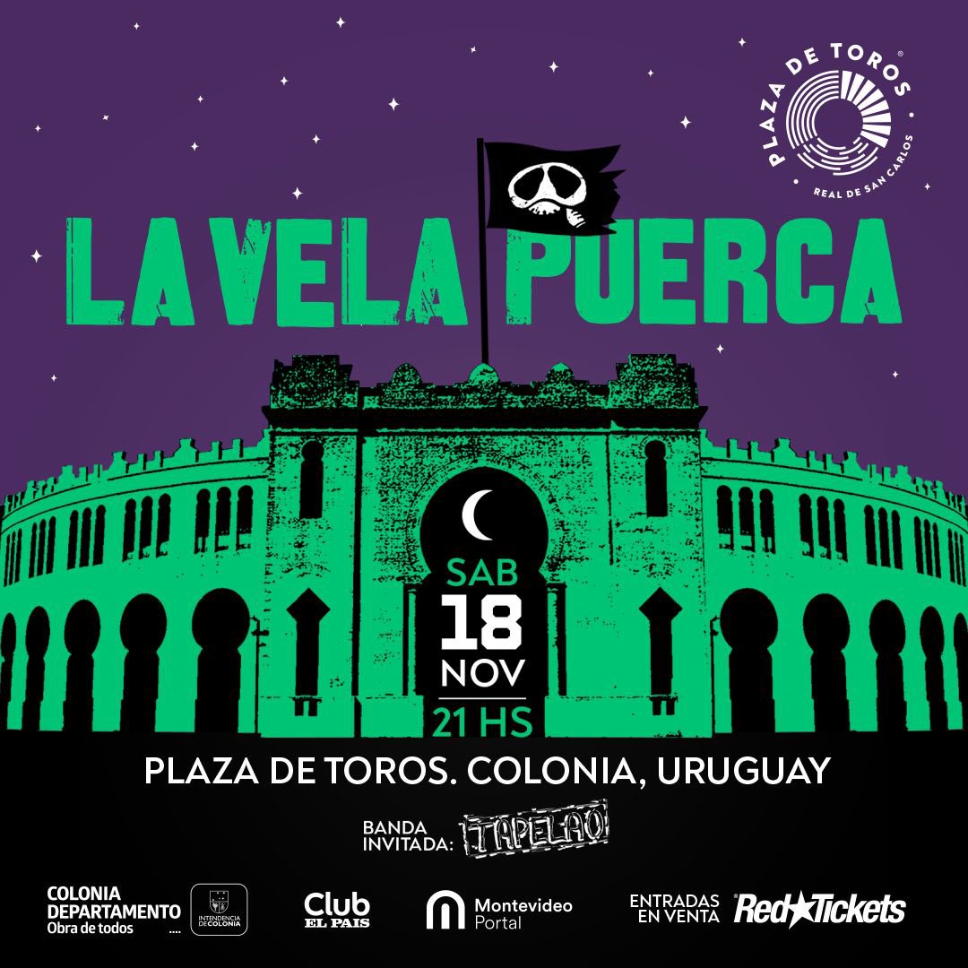 ⚡FESTEJANDO VAN BRINDANDO⚡

Tenemos la alegría de contarles que el Sabado 18 de Noviembre vamos a estar en la Plaza de Toros de Colonia, abriendo el show de <a href="/LaVela_Oficial/">La Vela Puerca</a> 

Las entradas ya están a la venta en Redtickets.

Nos vemos ahí para compartir una noche muy especial 🍻
