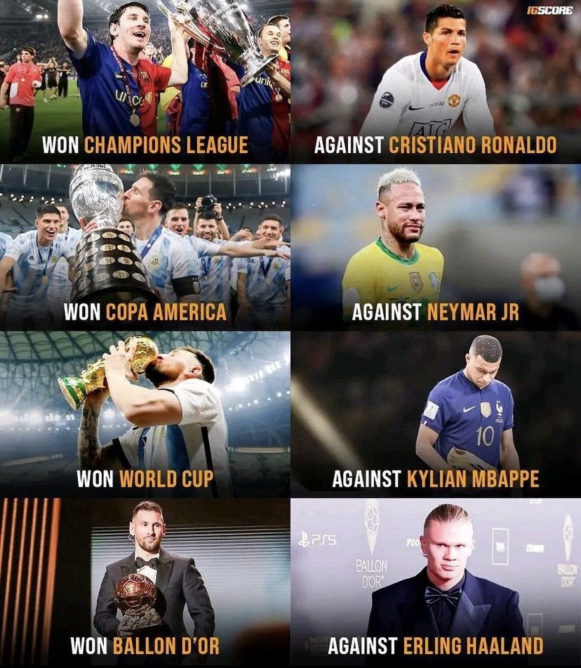 PappyJay234's tweet photo. The best of the bests… GOAT 🐐 #Messi𓃵 https://t.co/uIfBWDOJaq