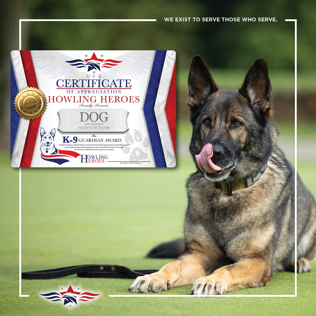 VFRFoundation's tweet photo. The K-9 Guardian Award is a distinguished recognition we've established to honor retired K-9s who've served our nation valiantly. Their sacrifices and dedication deserve our praise.

Learn about the K-9 Guardian Award for retired K-9s and how to apply: https://t.co/0cfNSm0ZmE https://t.co/80mtTnI5s4