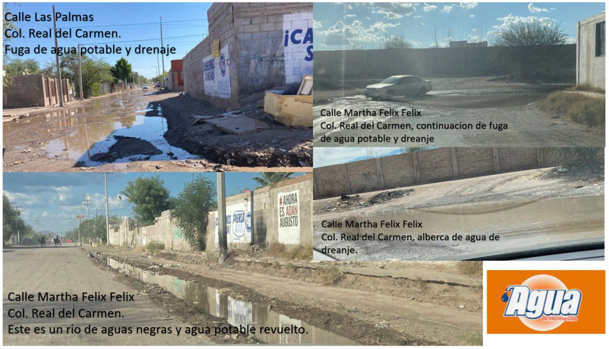 Sahulk612's tweet photo. @HermosilloGob esta fuga de agua tiene añales en la colonia real del Carmen, ya se ha reportado en ocaciones anteriores, ¿que tiene que pasar para que arreglen esto? Es un problema que afecta a mucha gente en el sector. Y #aguadehermosillo ni sus luces. https://t.co/g3QW6rkHcL