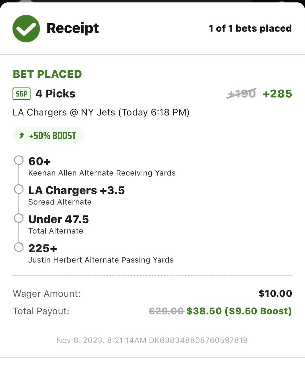 LockItIn11's tweet image. MNF price parlay alert 🚨 (yes we’re back)

Simple +285 #LockIt