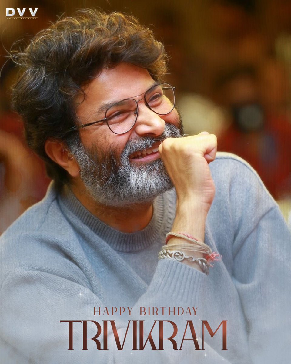 DVVMovies's tweet image. Maa Maatala Maantrikudu Trivikram gariki Janmadina Shubhakankshalu! 🤩

 #HBDTrivikram