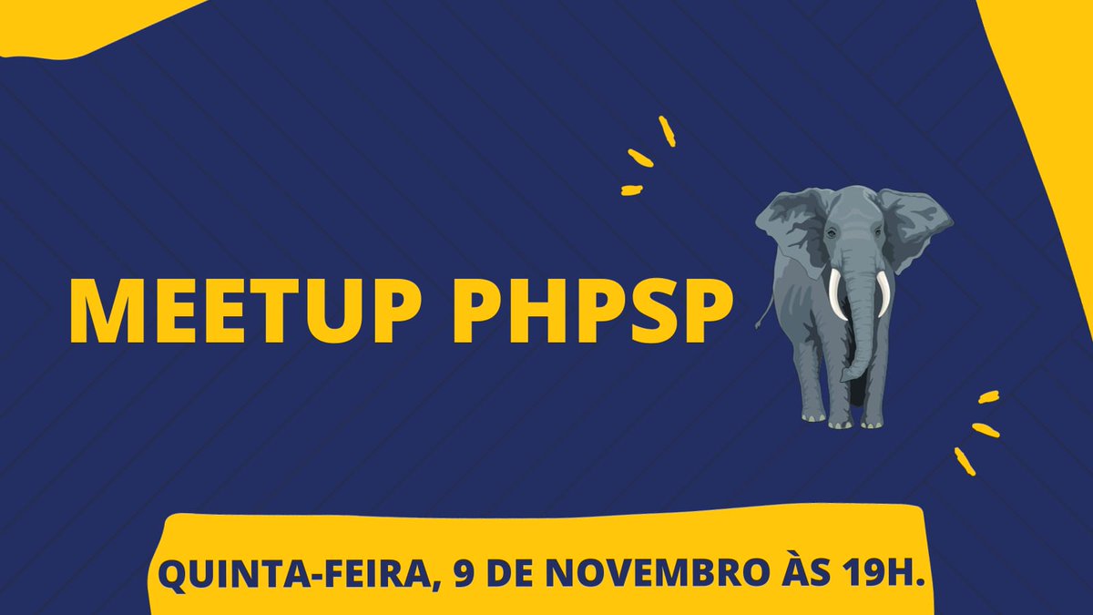 Pub Novembro 2023

📅9 de novembro, 19h
📍 Endereço: R. Maj. Maragliano, 323 - Vila Mariana

Networking, anúncios, dinâmica sharkbowl e diversão! Junte-se a nós em nosso novo endereço. Inscrições no Meetup PHPSP: Meetup PHPSP#DesenvolvimentoWeb

#Meetup #PHP #PHPSP #ComunidadePHP