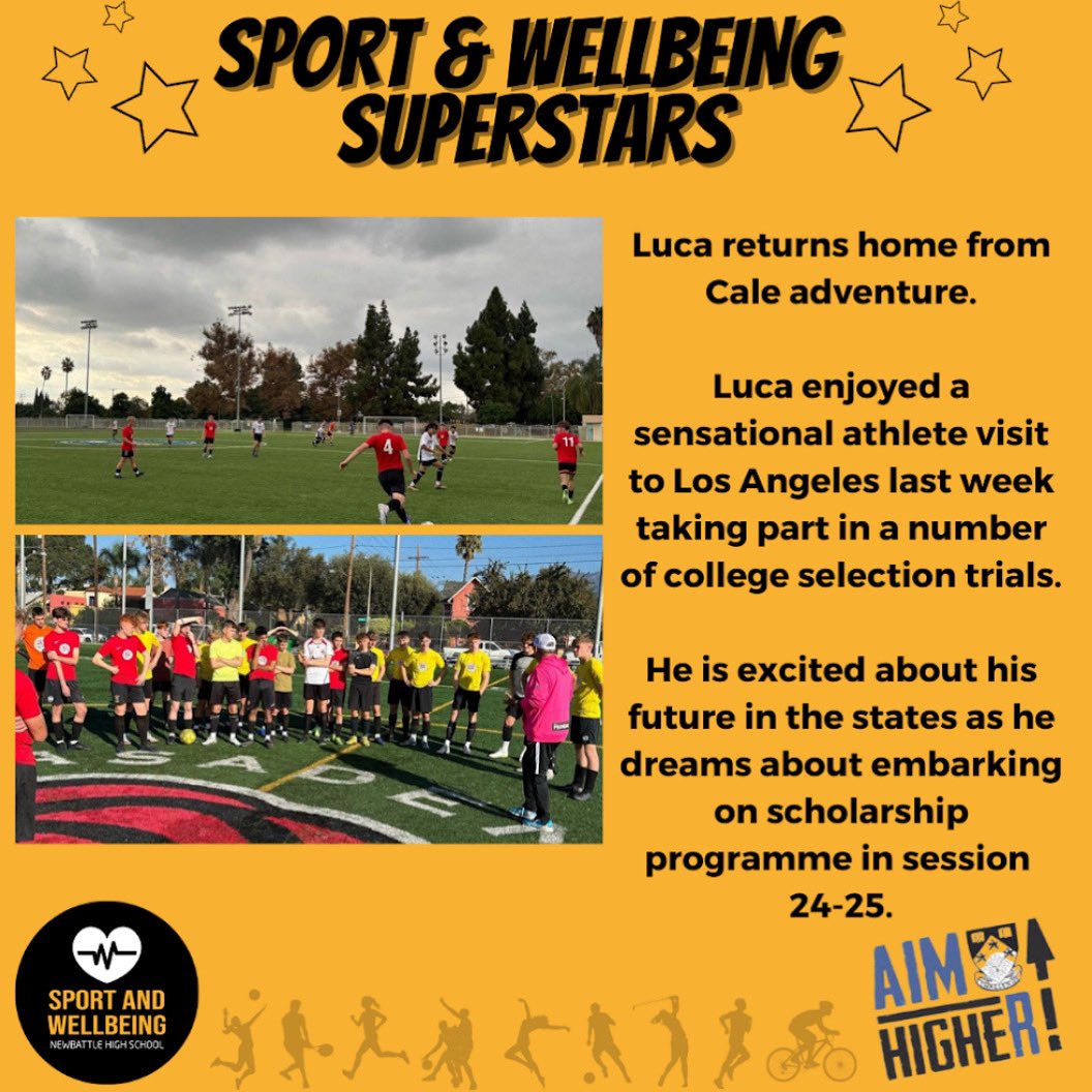 ⭐️Luca is a Sport &amp; Wellbeing Superstars⭐️