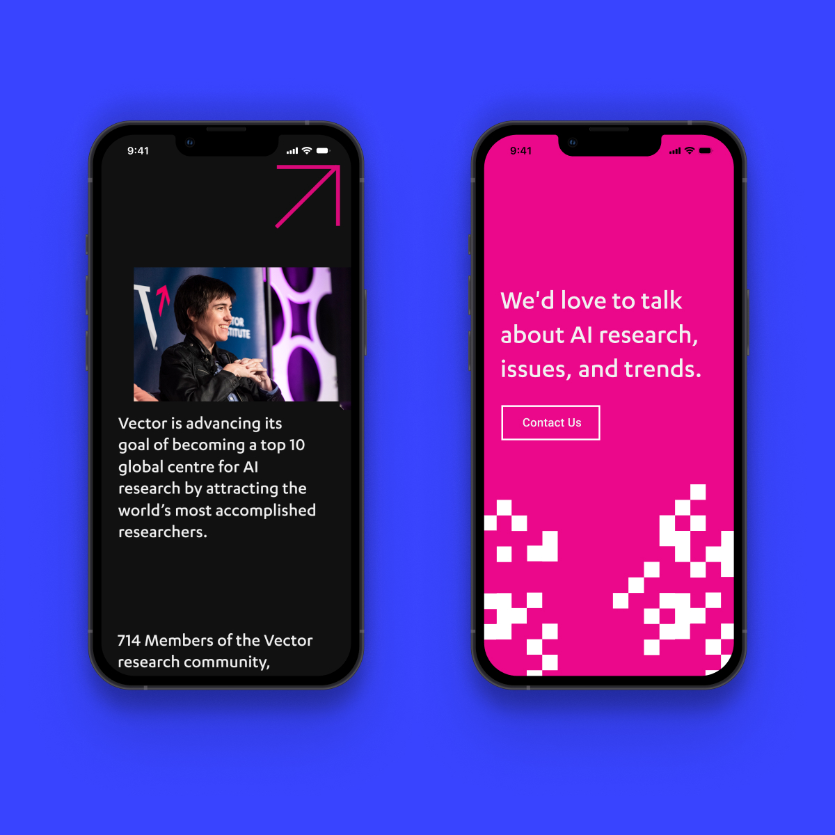 PilotPMR's tweet photo. We recently worked with The Vector Institute, a nonprofit leading Canadian AI research, on a full design and technology overhaul of their website. Read the full case study: 
https://t.co/ViIH1gjLfW 

#uxdesign #webdesign #designsystem #artificialintelligence #machinelearning https://t.co/7imn1ag3oE