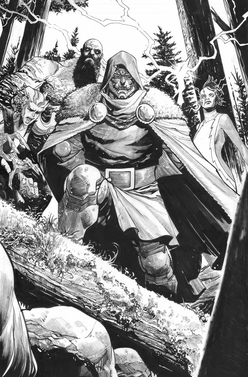 joshuacassara's tweet photo. This is LATVERIA.

Inks from last week’s X-MEN #28. https://t.co/016arJzaz4