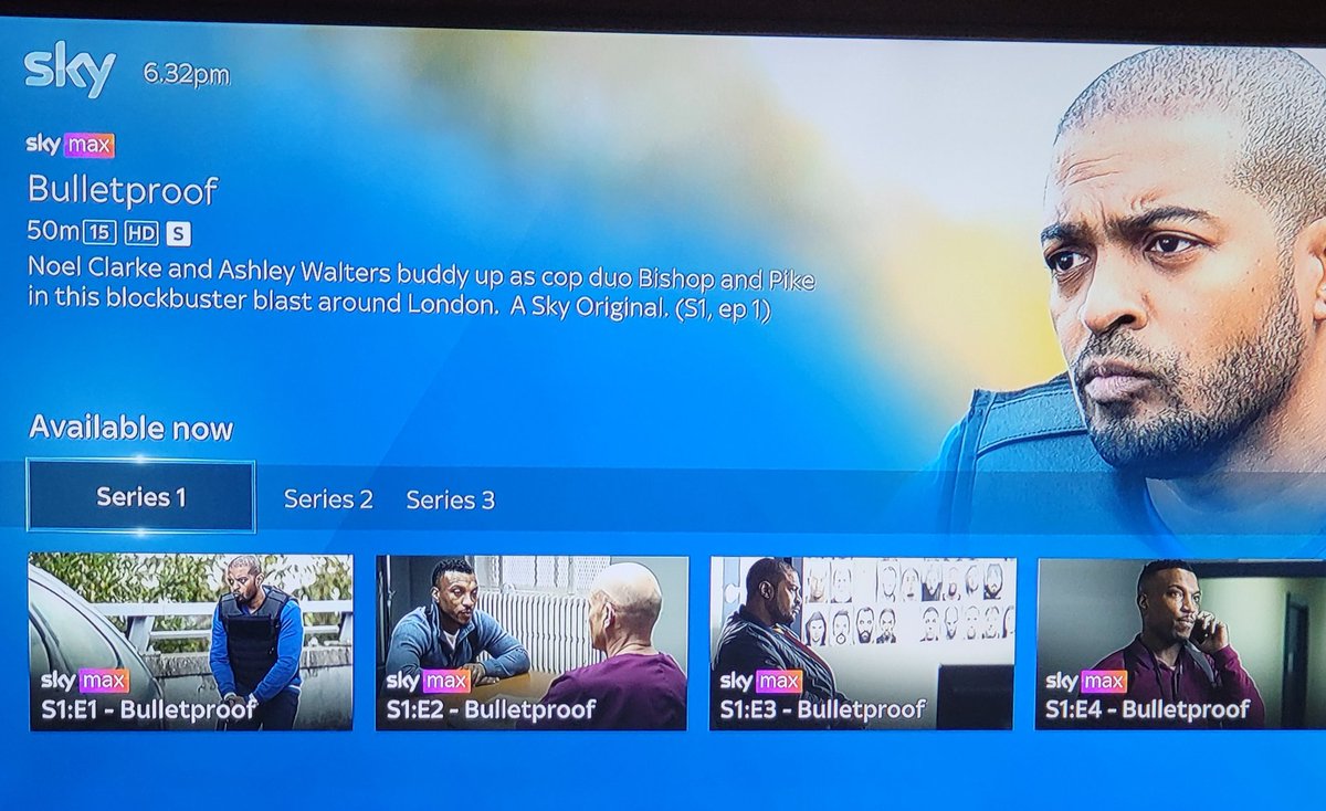 MattTope's tweet photo. About time too....
Delighted to see @NoelClarke and the brilliant #Bulletproof back on Sky TV, albeit only via Catch Up. Top actor wrongly removed from our screens for far too long.
#keepfightingbrother 🙏 https://t.co/tgjS5ZKar2