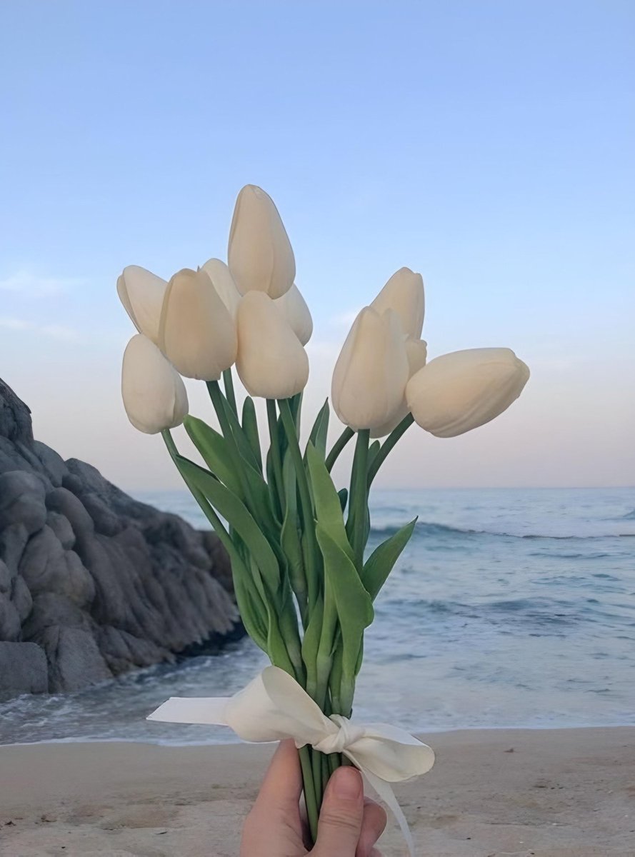 white tulips