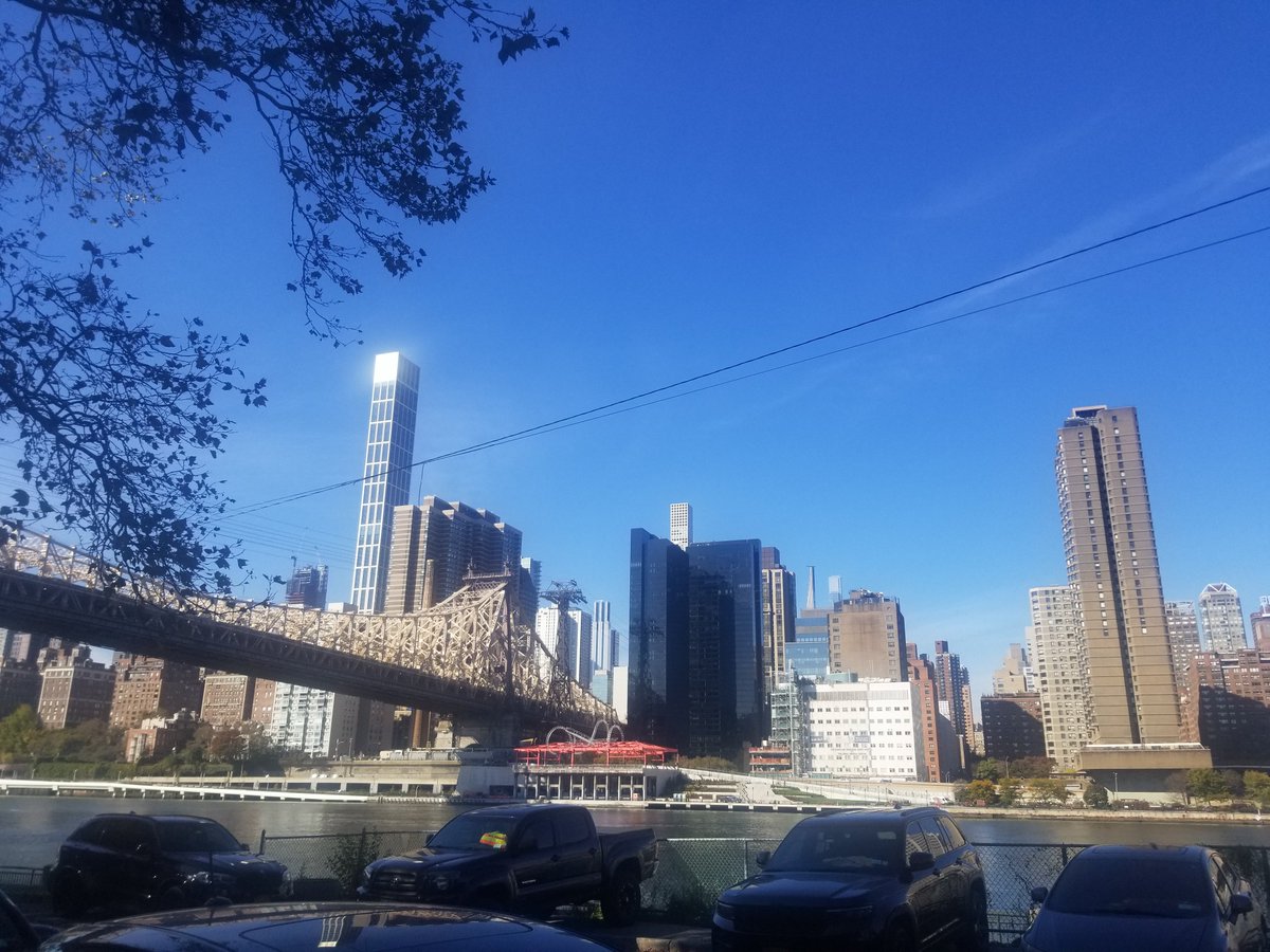 The NYC skyline has been slowly changing in all directions as new buildings are coming up. View from Roosevelt Island, NY.