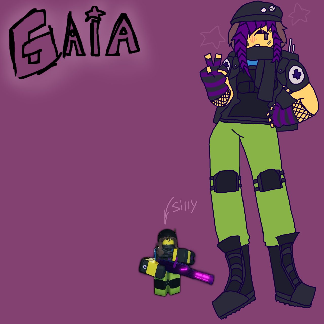 made art about gaia in the dummies vs noobs game : r/RobloxArt