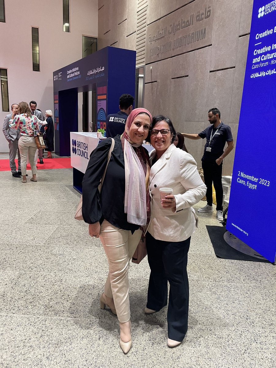 ShaimaaElbana's tweet photo. Once @BritishCouncil always British Council family .. from #In18 in UK to 2023 in Cairo @hebaelzein @dempsterchung @gregorynash_ 🇪🇬🇬🇧 https://t.co/XD1Zls6lhR